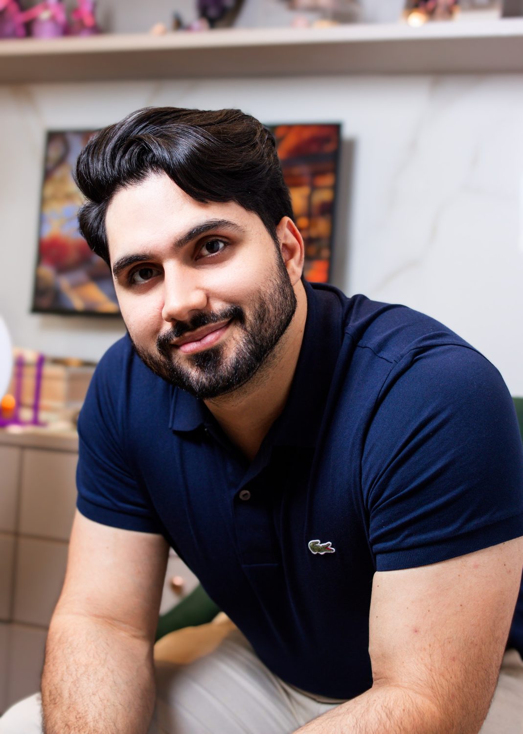 Junior Sá, nutricionista clínico e esportivo, em seu consultório em Barra do Piraí